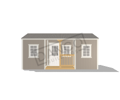 Center Side Porch Cabin 12x20 - Image 3
